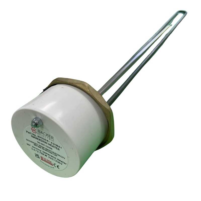 30"/762mm Incoloy Immersion Heater SH330A-AA18A1 (09023VC Equivalent)
